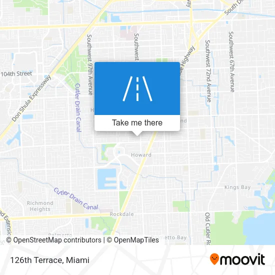 126th Terrace map