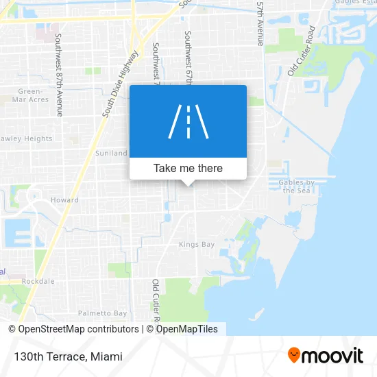 130th Terrace map