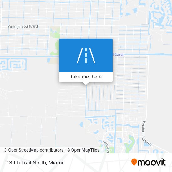 130th Trail North map