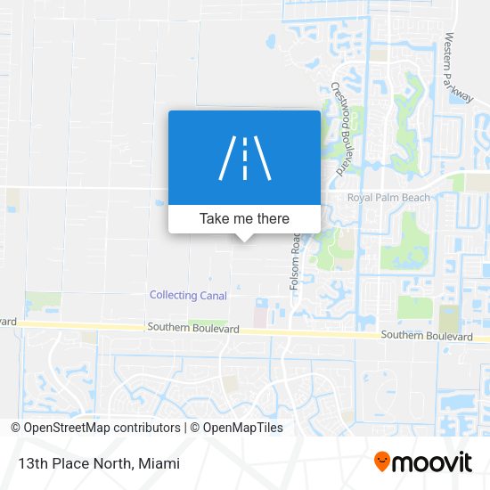 Mapa de 13th Place North