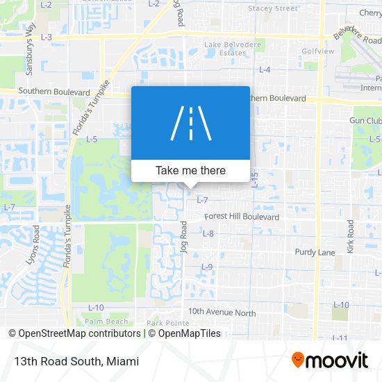 Mapa de 13th Road South