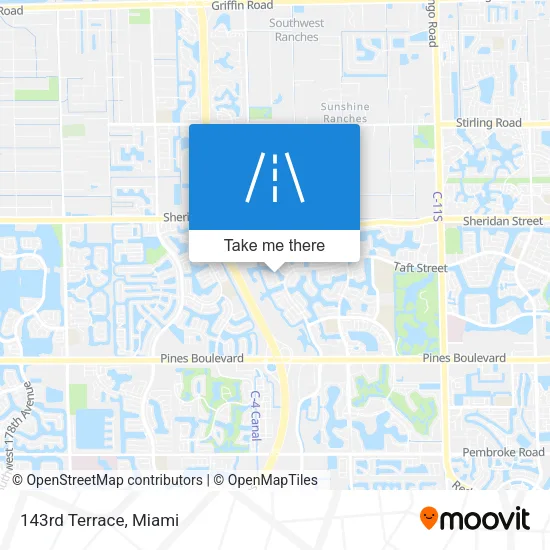 143rd Terrace map