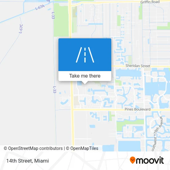 14th Street map