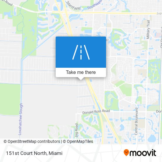 151st Court North map