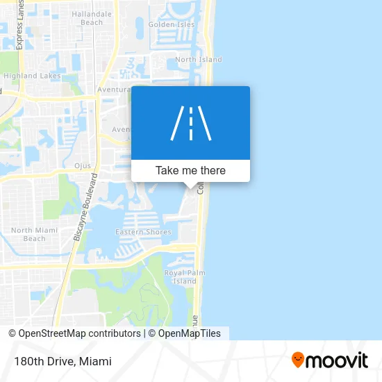 180th Drive map