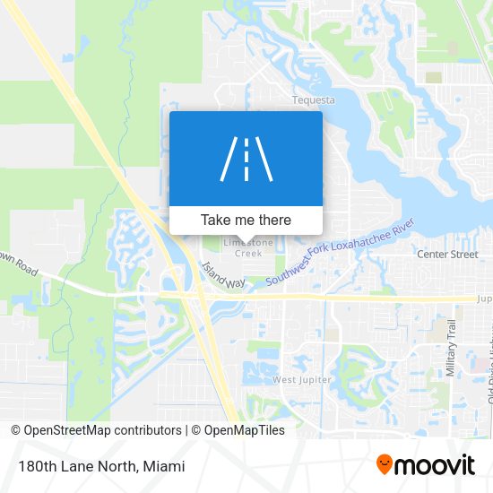 180th Lane North map