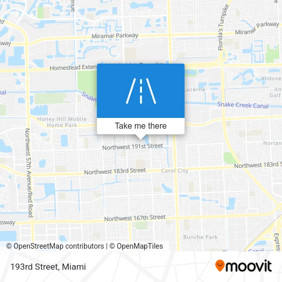 193rd Street map