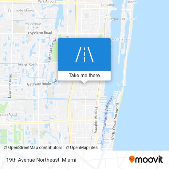 19th Avenue Northeast map