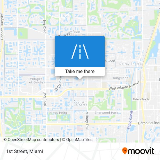Mapa de 1st Street