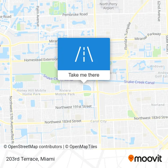 203rd Terrace map