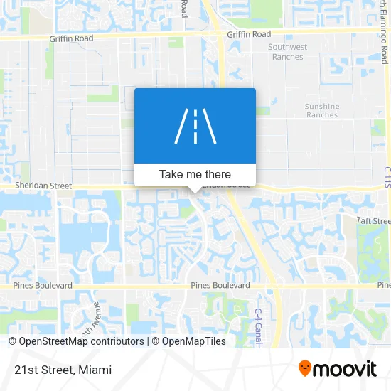 21st Street map