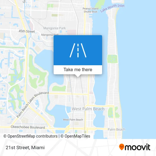 21st Street map