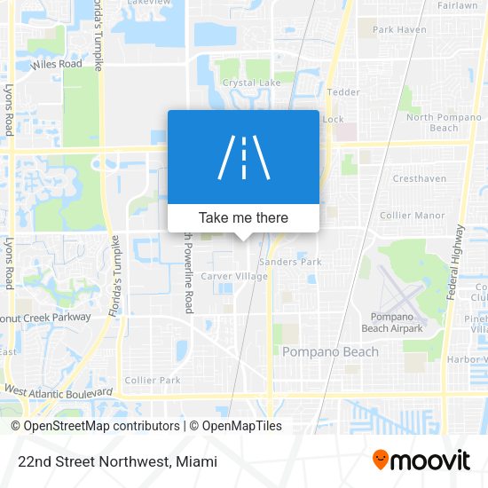 22nd Street Northwest map