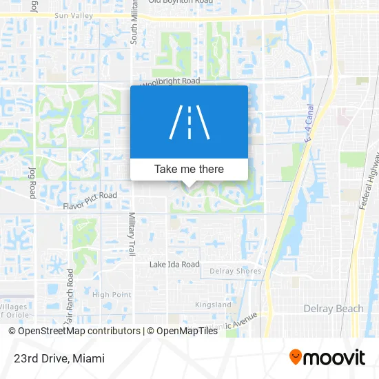 23rd Drive map