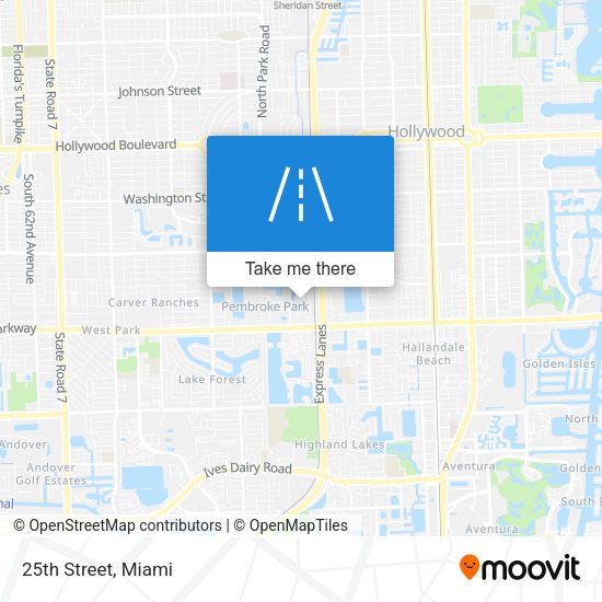 Mapa de 25th Street