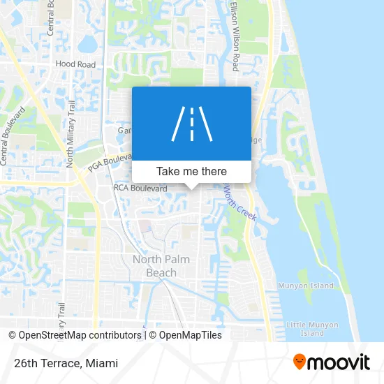 26th Terrace map
