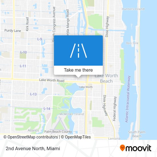 Mapa de 2nd Avenue North