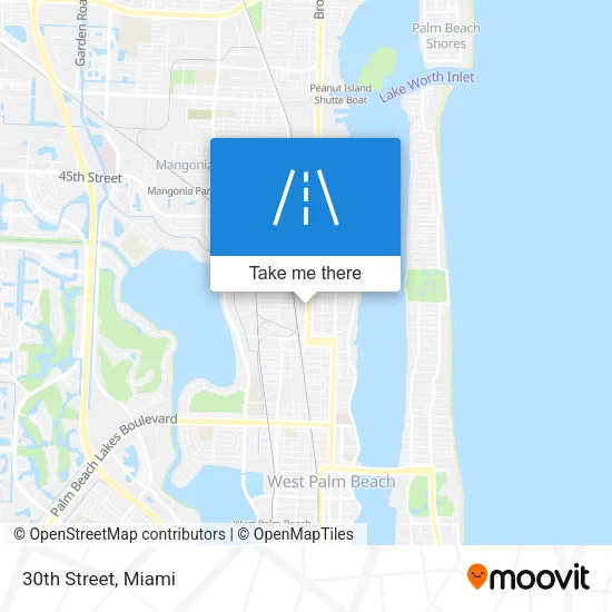 30th Street map