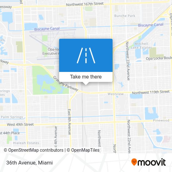 Mapa de 36th Avenue