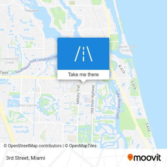3rd Street map