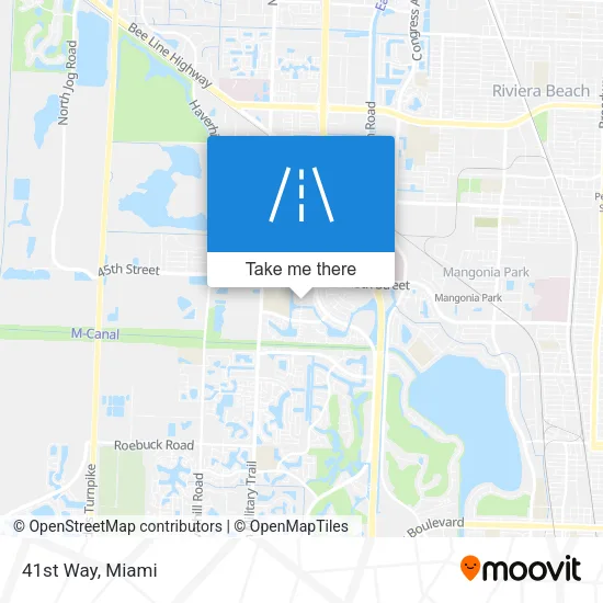 41st Way map