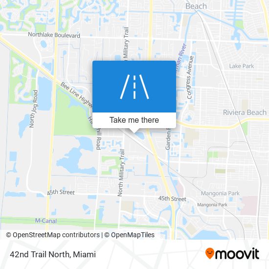 42nd Trail North map