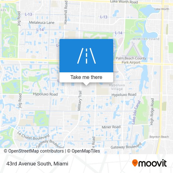 Mapa de 43rd Avenue South