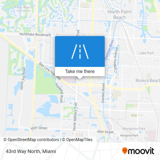 Mapa de 43rd Way North