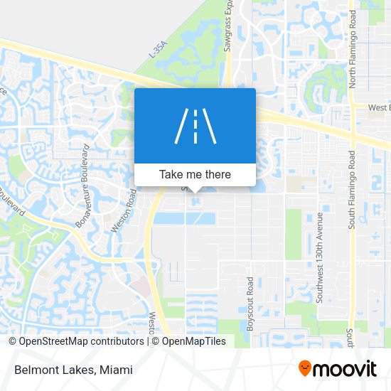 Mapa de Belmont Lakes