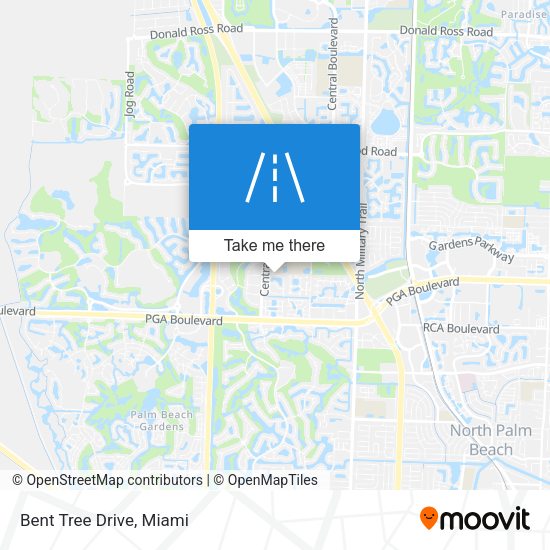 Mapa de Bent Tree Drive