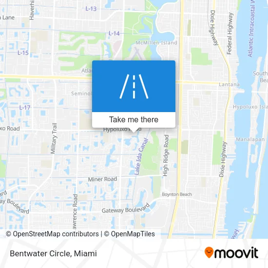 Bentwater Circle map