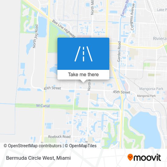 Mapa de Bermuda Circle West