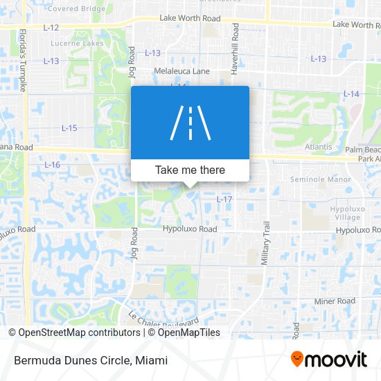 Mapa de Bermuda Dunes Circle
