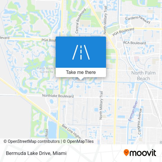 Mapa de Bermuda Lake Drive