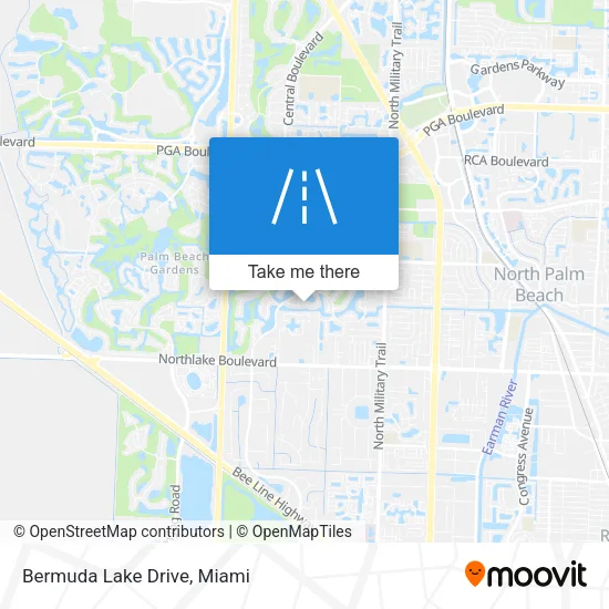 Bermuda Lake Drive map