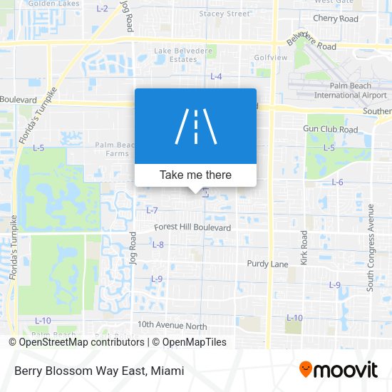 Berry Blossom Way East map