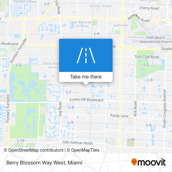 Berry Blossom Way West map