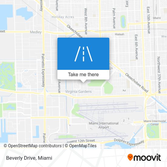 Beverly Drive map