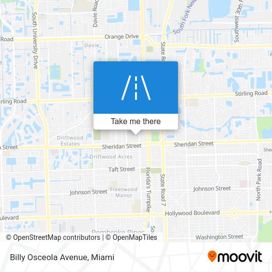 Mapa de Billy Osceola Avenue
