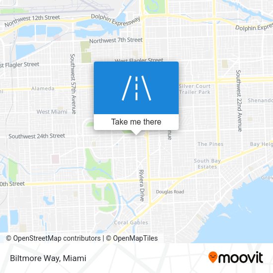Mapa de Biltmore Way