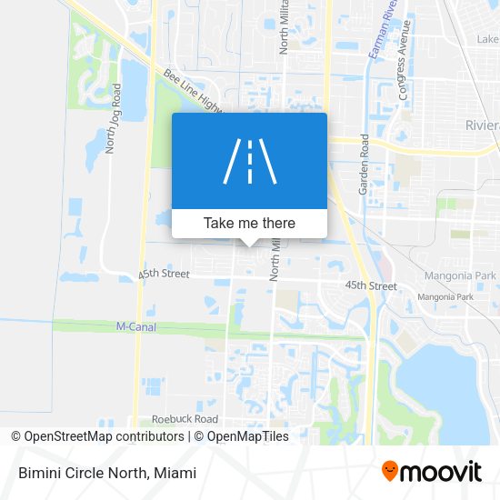 Mapa de Bimini Circle North