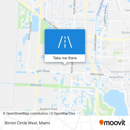 Mapa de Bimini Circle West