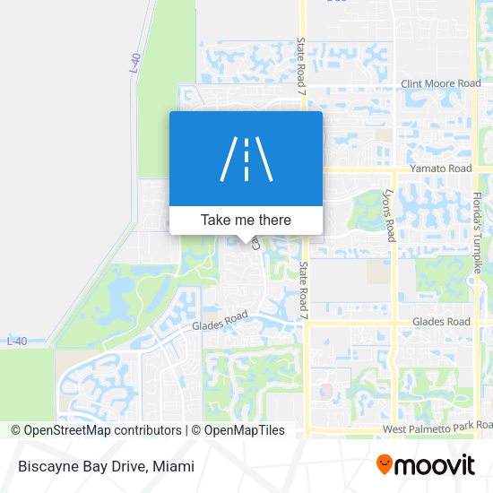 Mapa de Biscayne Bay Drive