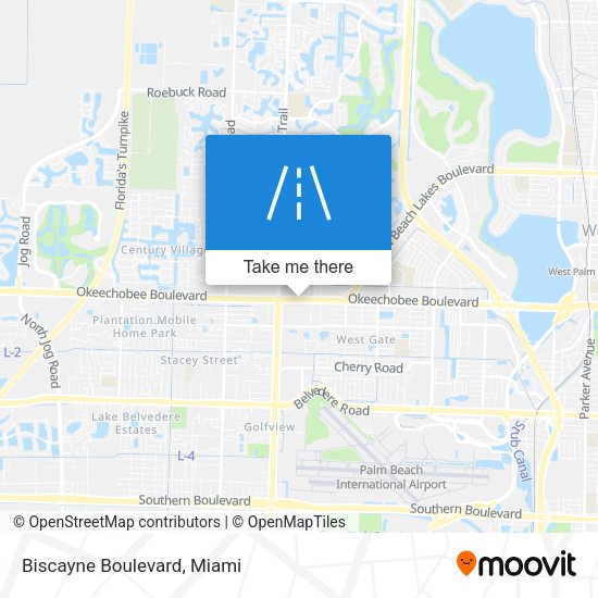 Mapa de Biscayne Boulevard