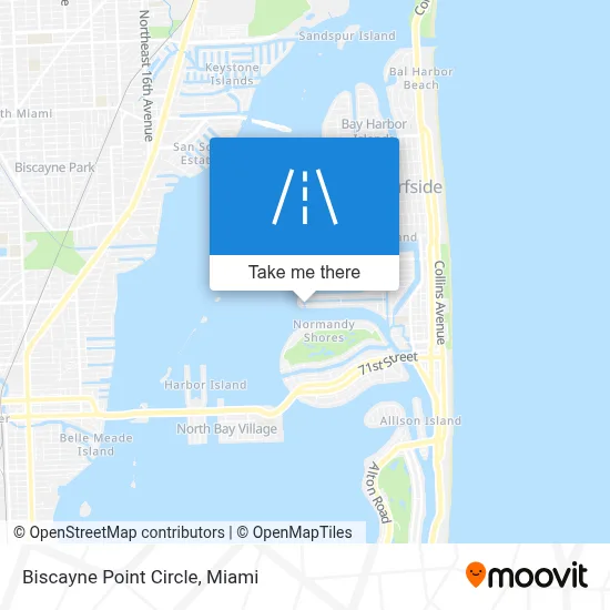 Biscayne Point Circle map