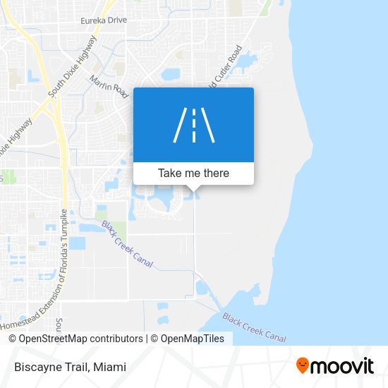 Biscayne Trail map