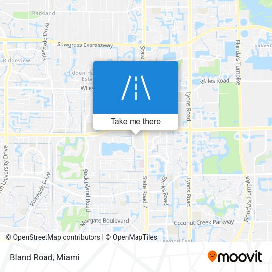 Mapa de Bland Road