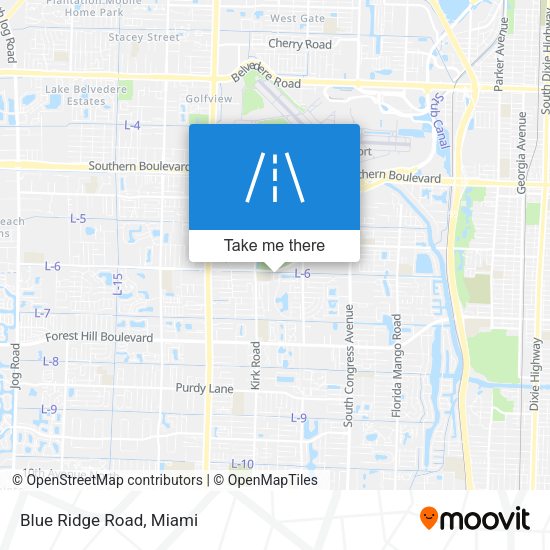 Mapa de Blue Ridge Road
