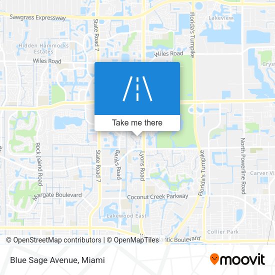 Mapa de Blue Sage Avenue
