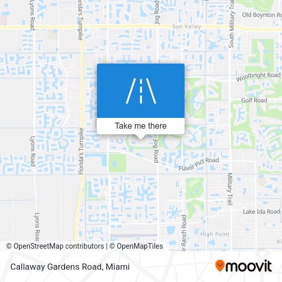 Mapa de Callaway Gardens Road
